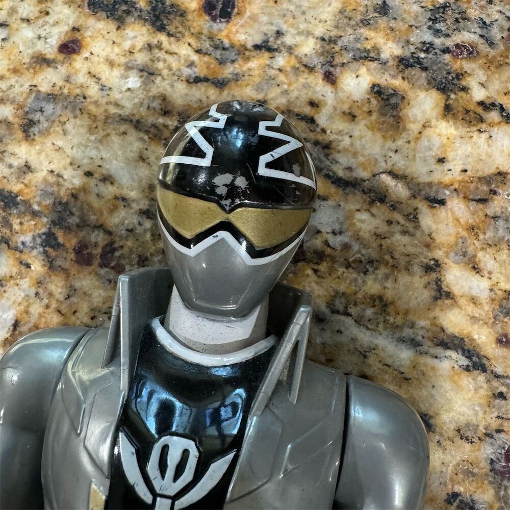 Power Rangers Super Megaforce 12" Silver Ranger Action Figure Bandai - Picture 7 of 11